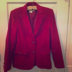 Vintage women’s Dark Red corduroy Blazer